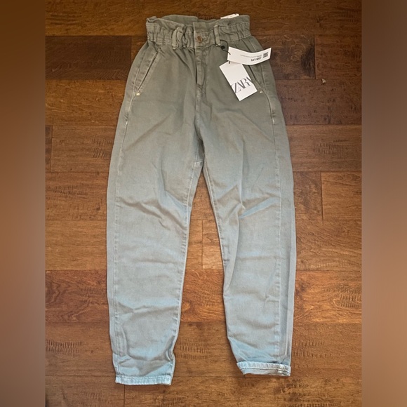 Zara Green Pants NWT! - Picture 1 of 4